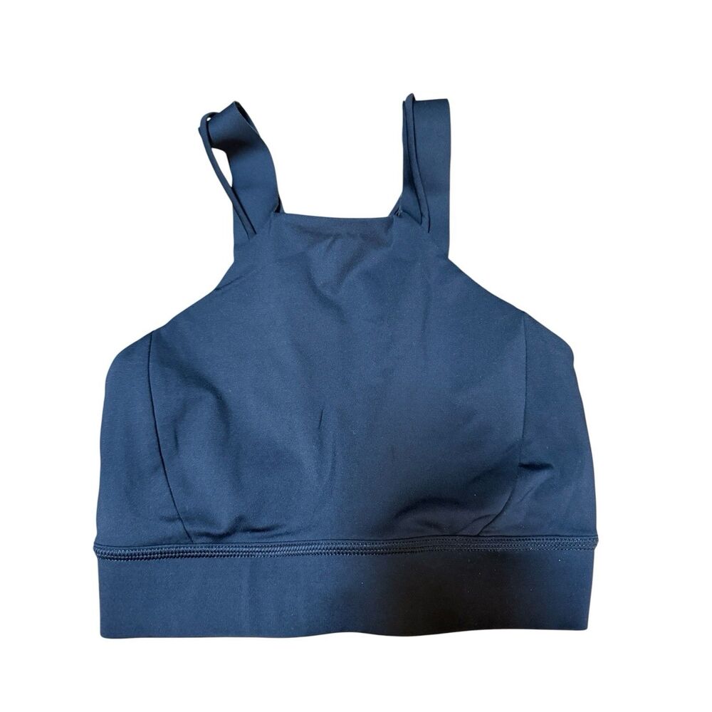 Lululemon Womens Sz 2 Strong At Heart Sports Bra Black No Pads